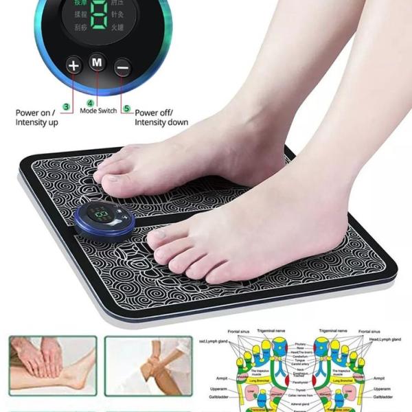 EMS Foot Massager Mat – পায়ের ক্লান্তি ও ব্যথা দূর করার জন্য ইন্টেলিজেন্ট ইলেকট্রিক্যাল মাসল স্টিমুলেশন ম্যাট!