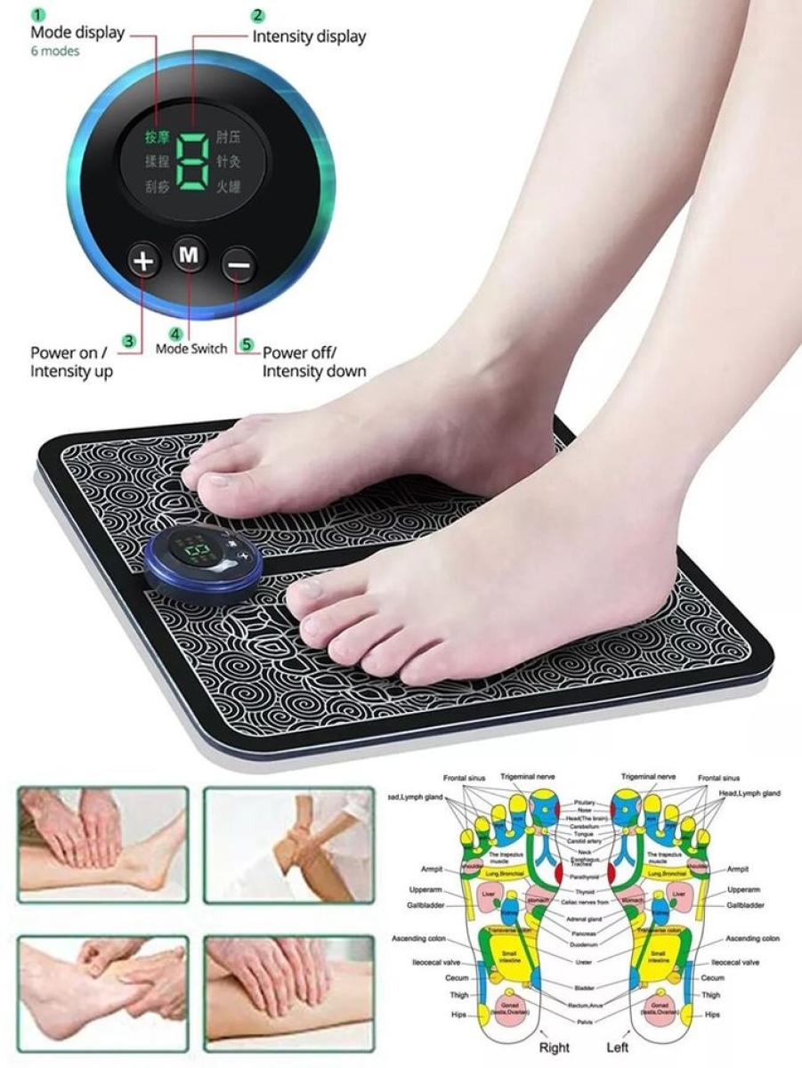 EMS Foot Massager Mat – পায়ের ক্লান্তি ও ব্যথা দূর করার জন্য ইন্টেলিজেন্ট ইলেকট্রিক্যাল মাসল স্টিমুলেশন ম্যাট!