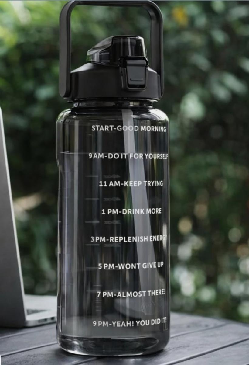 Sports Glass Water Bottle with Filter & Cover 1.5 L.T