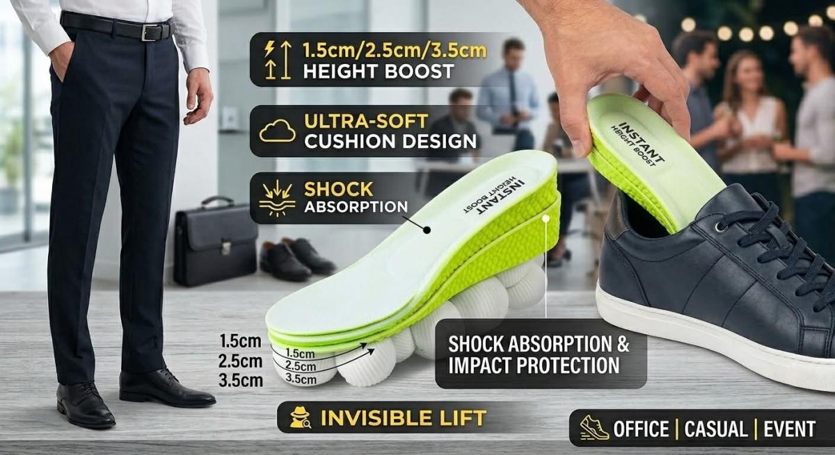 "Stepping on Shit" Popcorn Heightening Insole – আরামদায়ক উচ্চতা বৃদ্ধির ম্যাজিক ইনসোল! — view 3